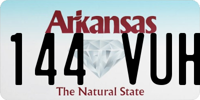 AR license plate 144VUH