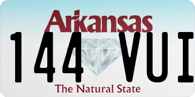 AR license plate 144VUI