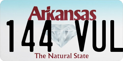 AR license plate 144VUL