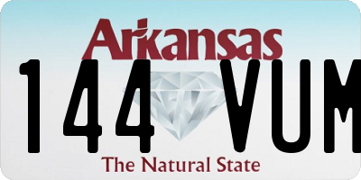 AR license plate 144VUM
