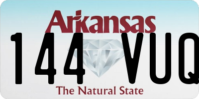 AR license plate 144VUQ