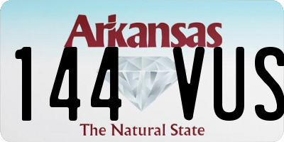 AR license plate 144VUS