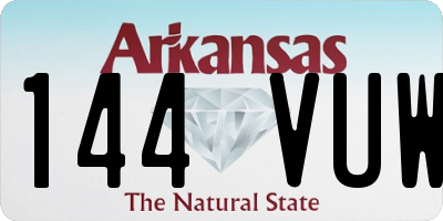AR license plate 144VUW