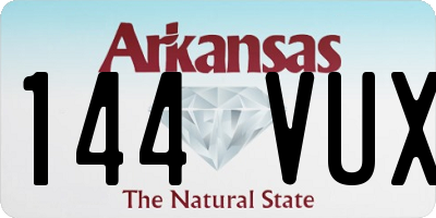 AR license plate 144VUX