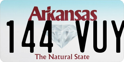 AR license plate 144VUY