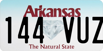 AR license plate 144VUZ