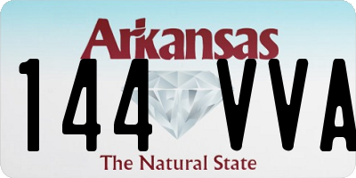 AR license plate 144VVA