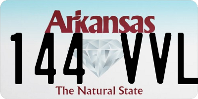 AR license plate 144VVL