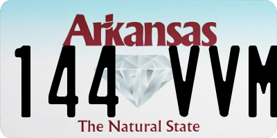 AR license plate 144VVM