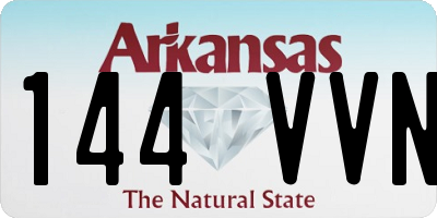 AR license plate 144VVN