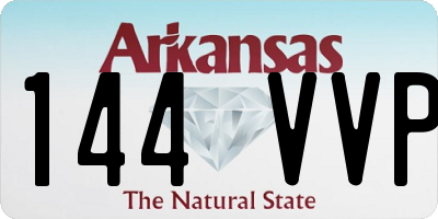 AR license plate 144VVP