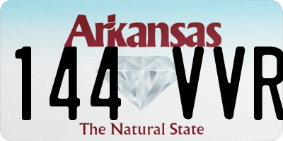 AR license plate 144VVR