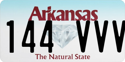 AR license plate 144VVV