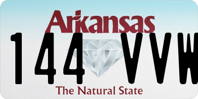 AR license plate 144VVW