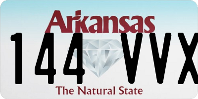 AR license plate 144VVX