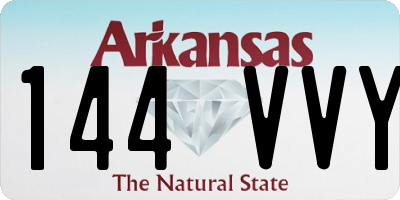 AR license plate 144VVY