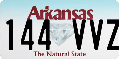 AR license plate 144VVZ