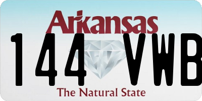 AR license plate 144VWB