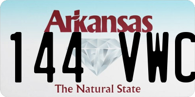 AR license plate 144VWC