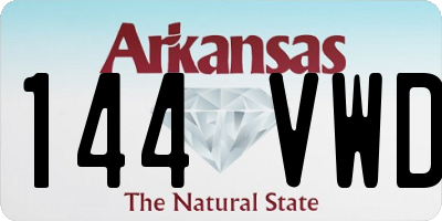 AR license plate 144VWD