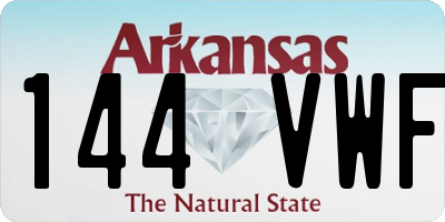 AR license plate 144VWF