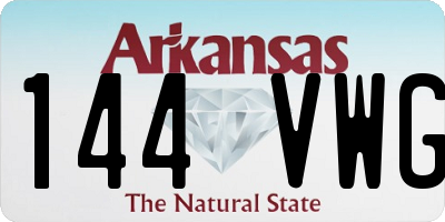 AR license plate 144VWG
