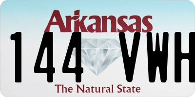 AR license plate 144VWH
