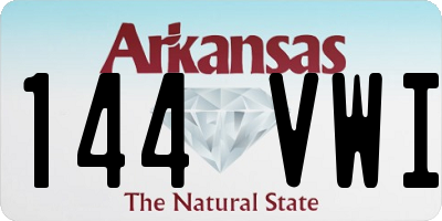 AR license plate 144VWI