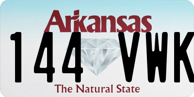 AR license plate 144VWK