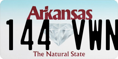AR license plate 144VWN