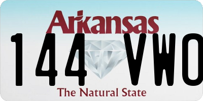 AR license plate 144VWO