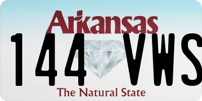 AR license plate 144VWS