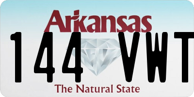 AR license plate 144VWT