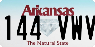 AR license plate 144VWV
