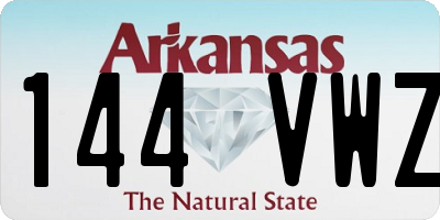 AR license plate 144VWZ