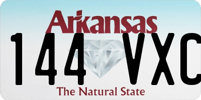 AR license plate 144VXC