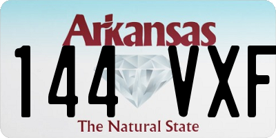 AR license plate 144VXF