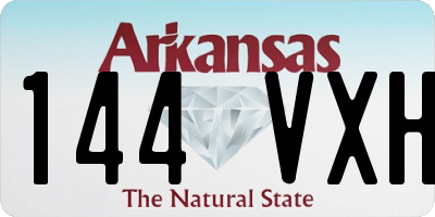 AR license plate 144VXH
