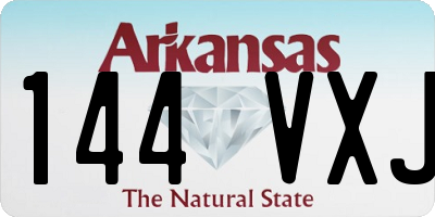 AR license plate 144VXJ