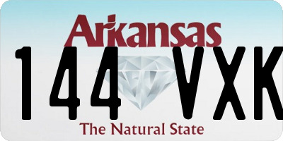 AR license plate 144VXK