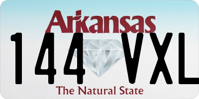 AR license plate 144VXL