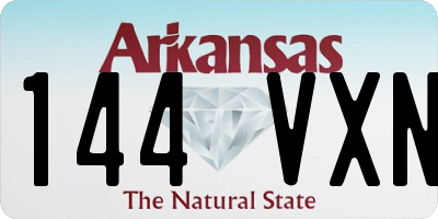 AR license plate 144VXN