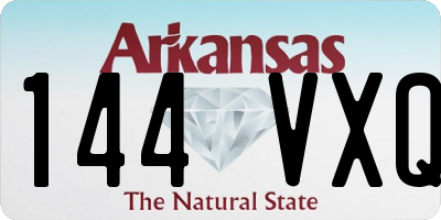 AR license plate 144VXQ