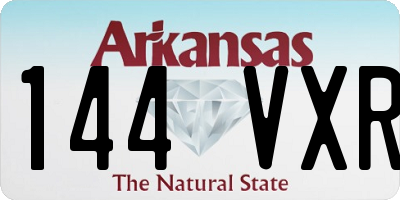 AR license plate 144VXR