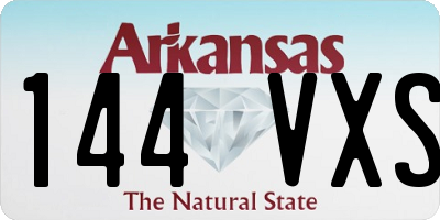 AR license plate 144VXS