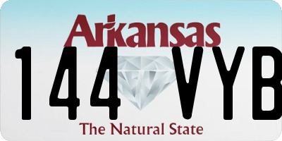 AR license plate 144VYB