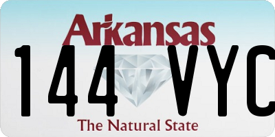 AR license plate 144VYC