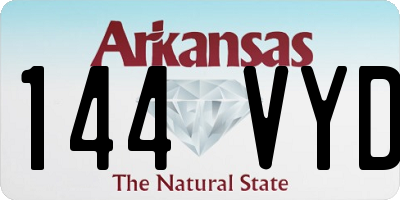 AR license plate 144VYD