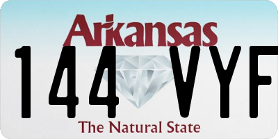 AR license plate 144VYF