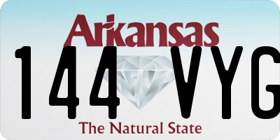 AR license plate 144VYG